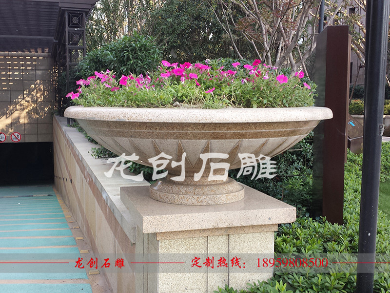 石雕花盆多少钱